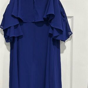 Elegant Blue Women's Dress